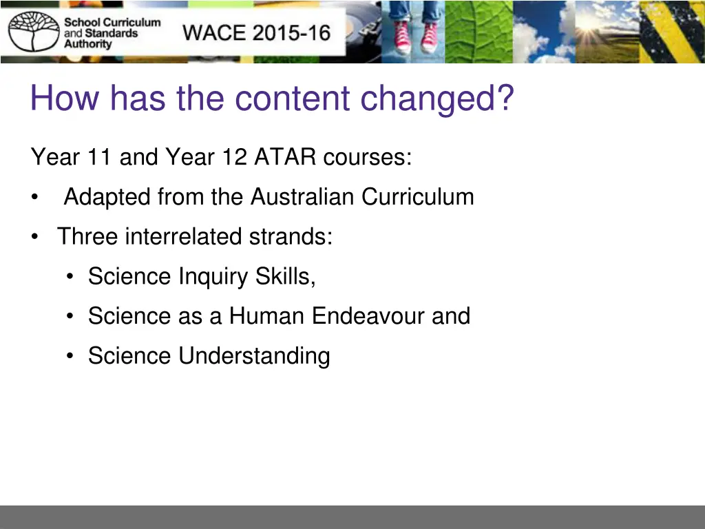 how has the content changed