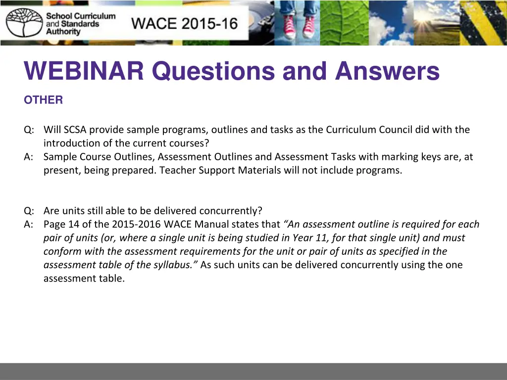 webinar questions and answers 9