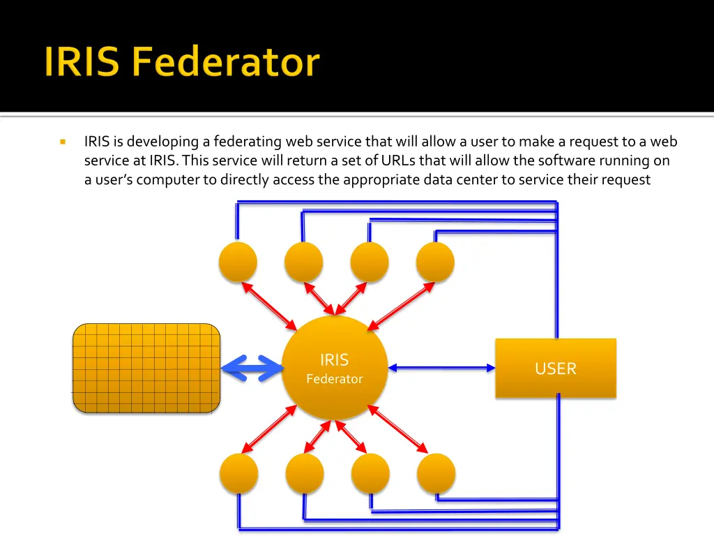iris is developing a federating web service that