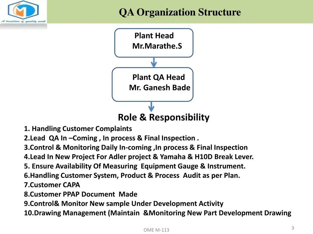 qa organization structure 1