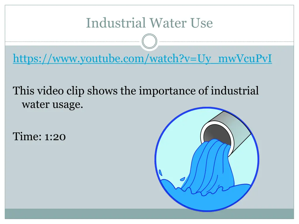 industrial water use
