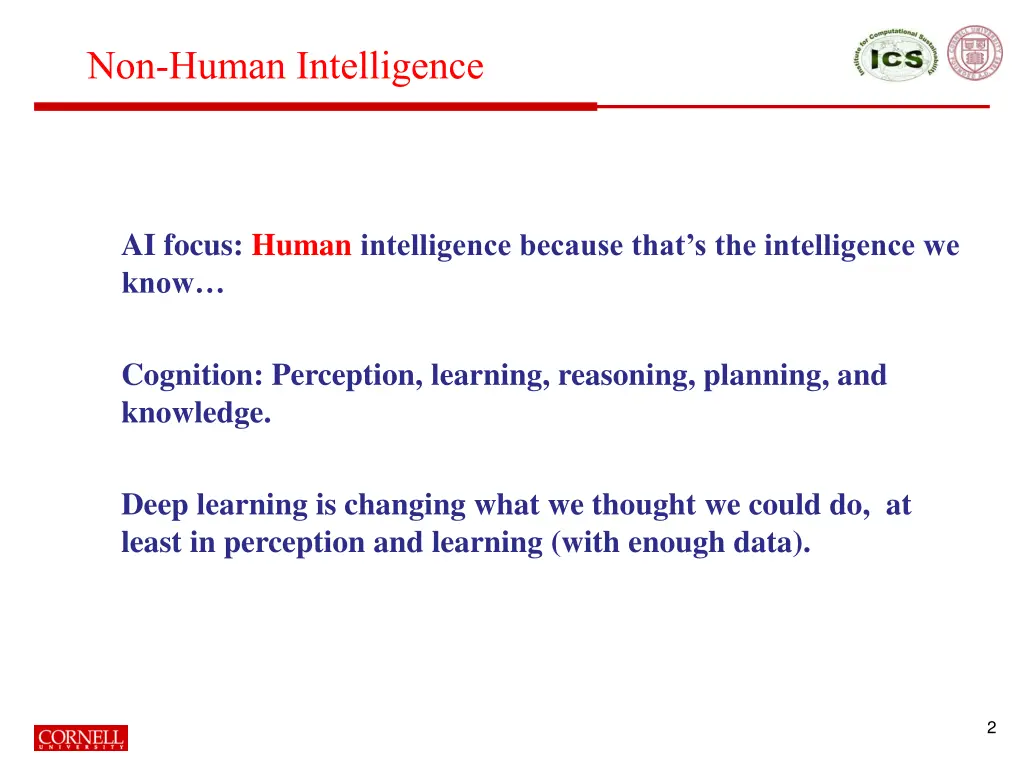 non human intelligence