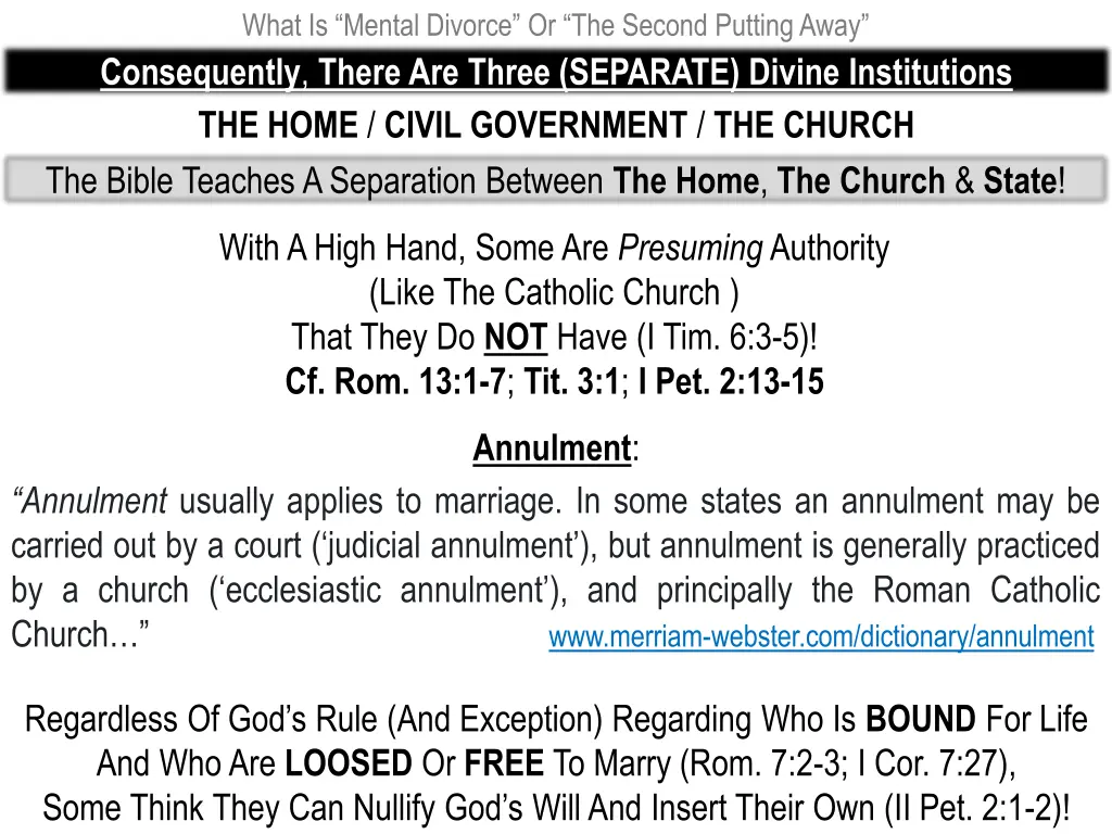 what is mental divorce or the second putting away 24