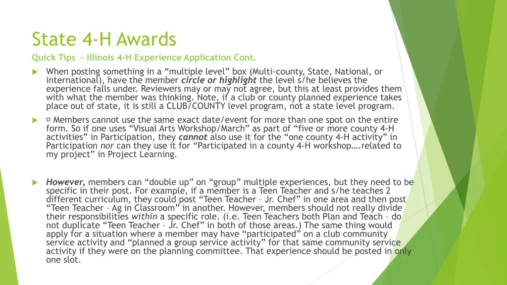 state 4 h awards quick tips illinois