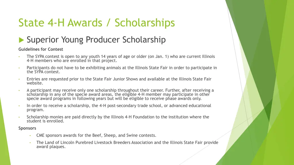 state 4 h awards scholarships 6