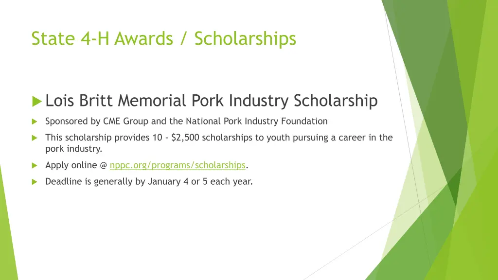 state 4 h awards scholarships 7