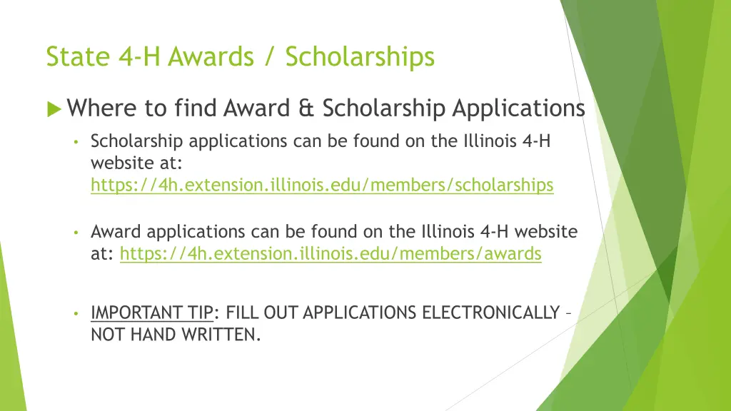state 4 h awards scholarships 8