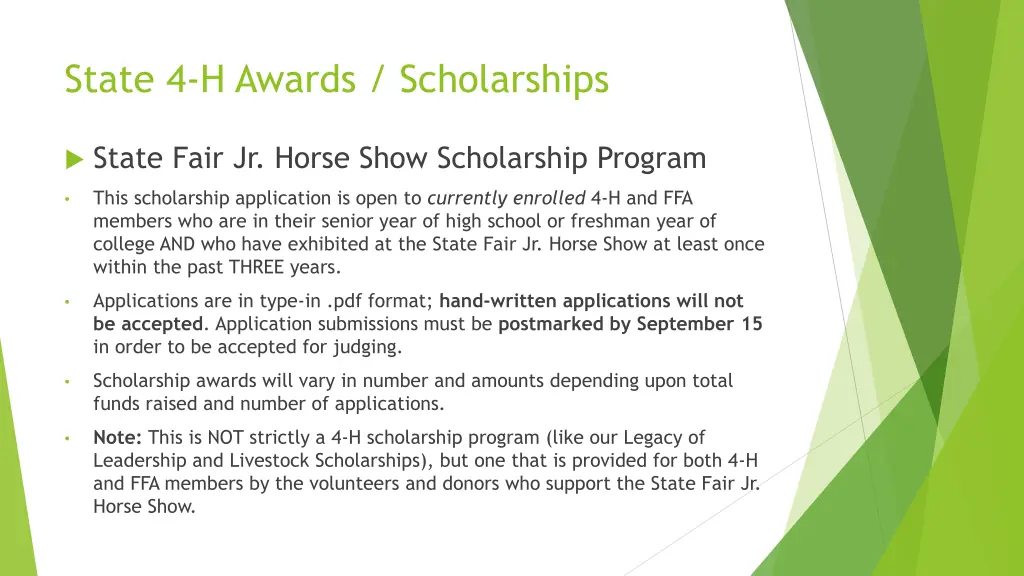 state 4 h awards scholarships