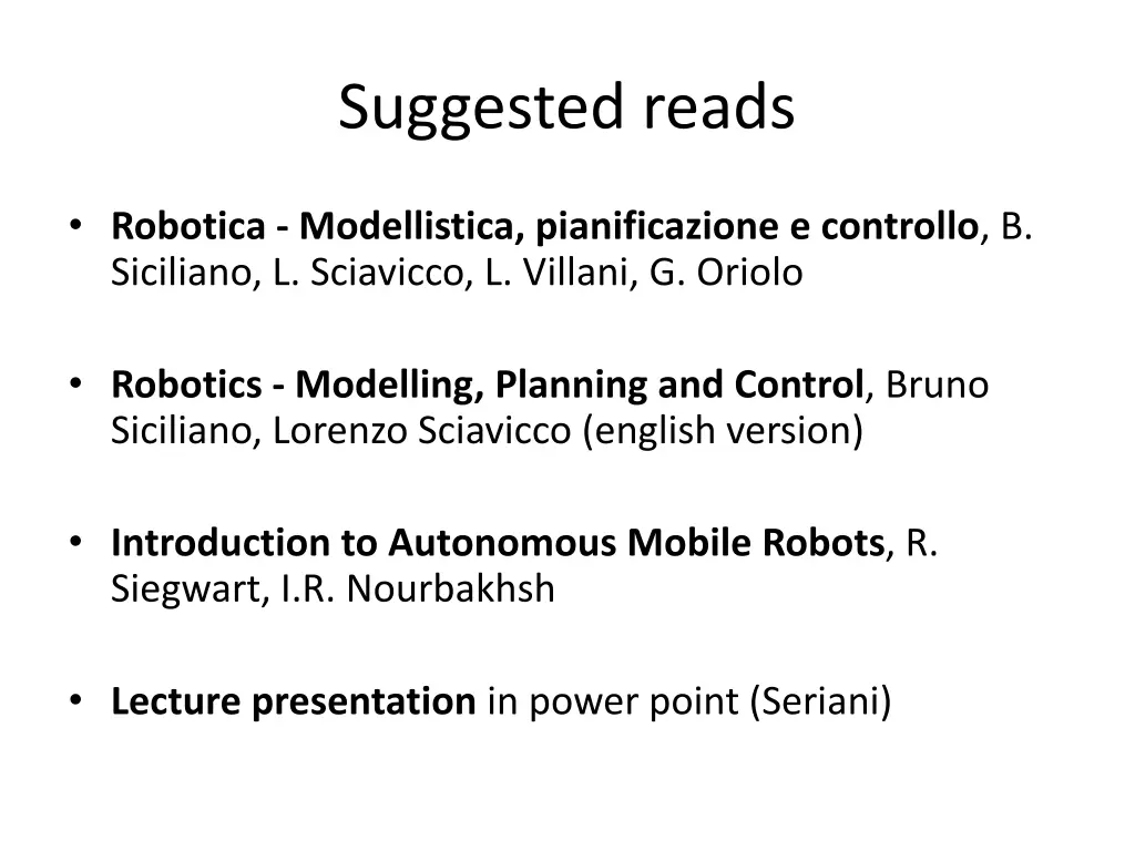 suggested reads