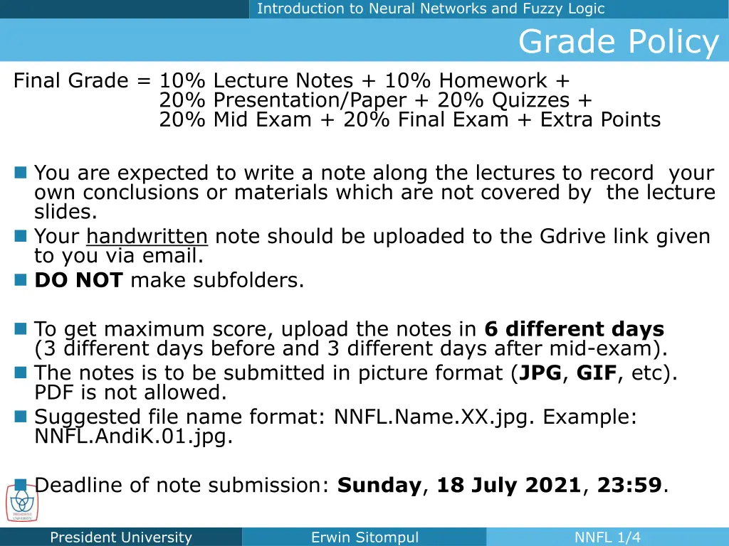 introduction to neural networks and fuzzy logic 3