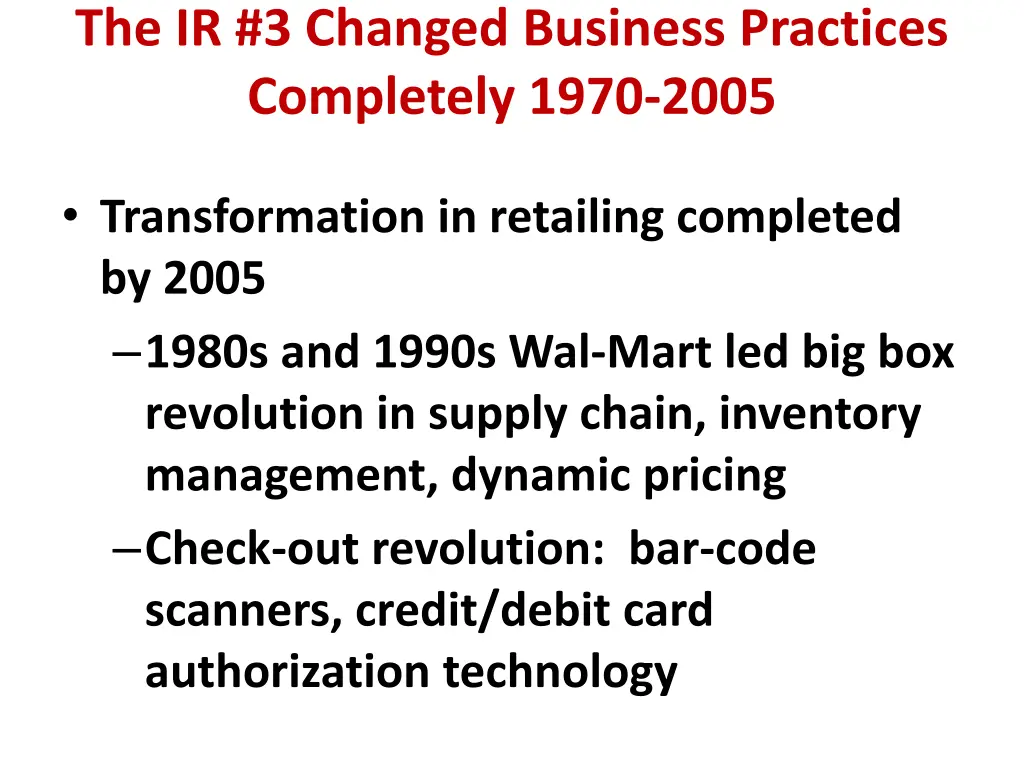 the ir 3 changed business practices completely 1