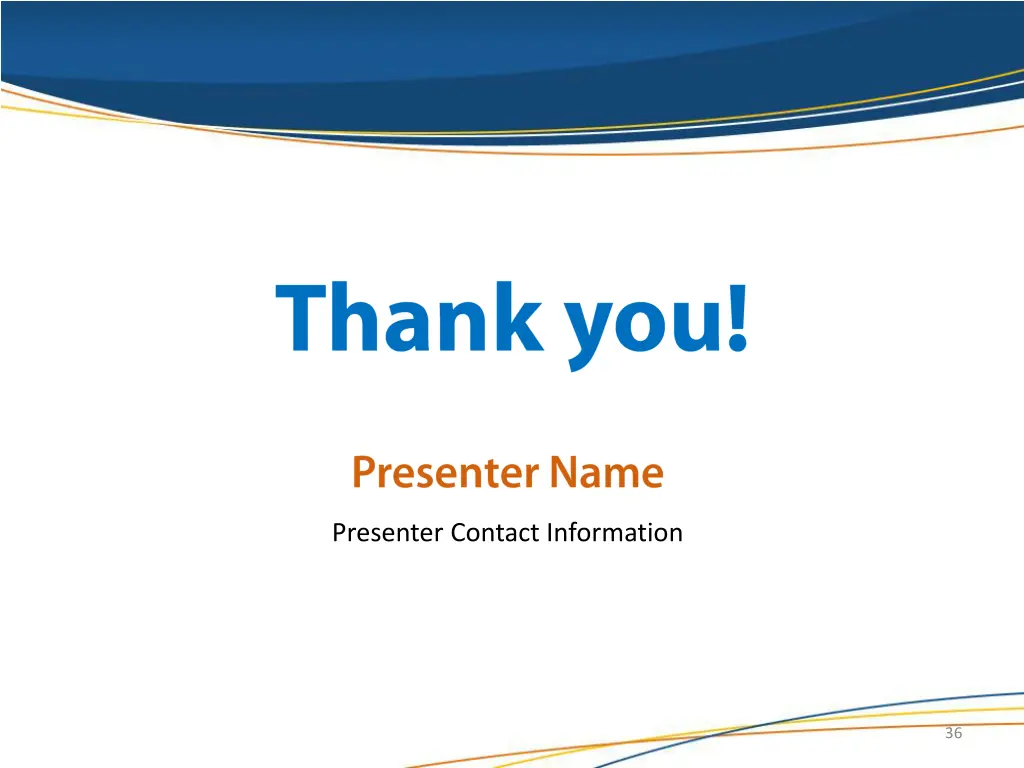 presenter contact information