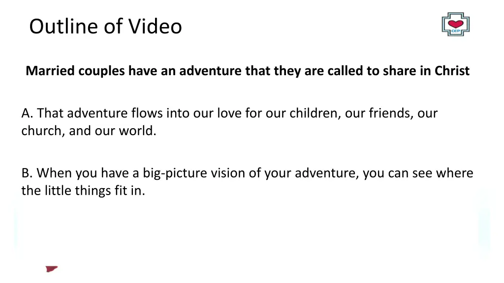 outline of video 2