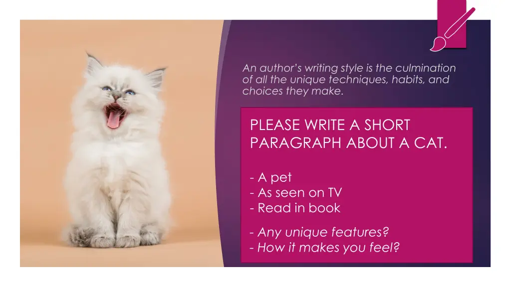 an author s writing style is the culmination 1