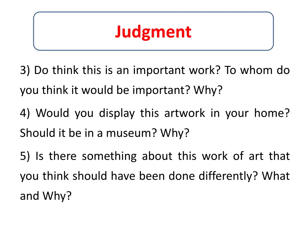 judgment 1