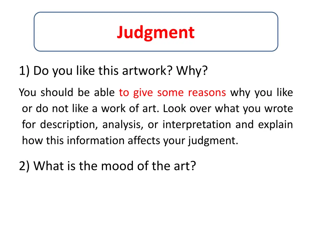 judgment