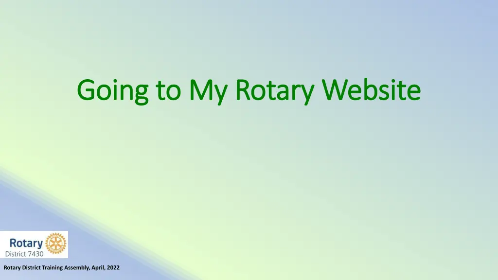 going to my rotary website going to my rotary