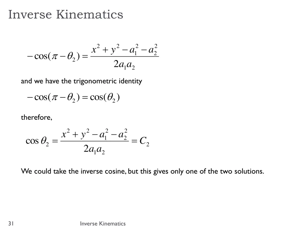 inverse kinematics 3