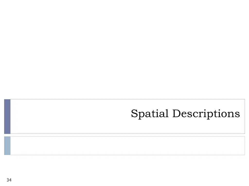 spatial descriptions