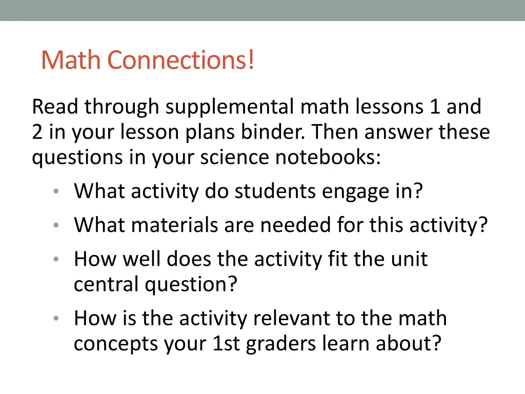 math connections