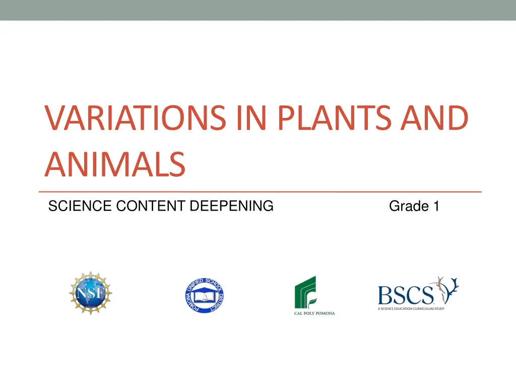 variations in plants and animals