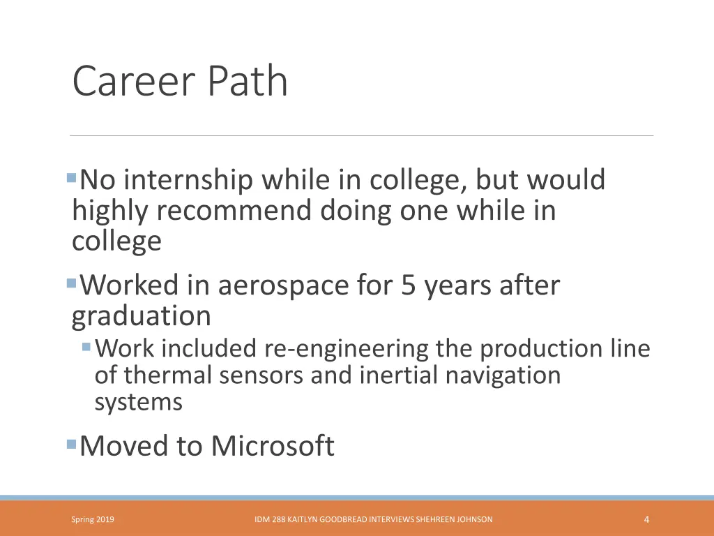 career path
