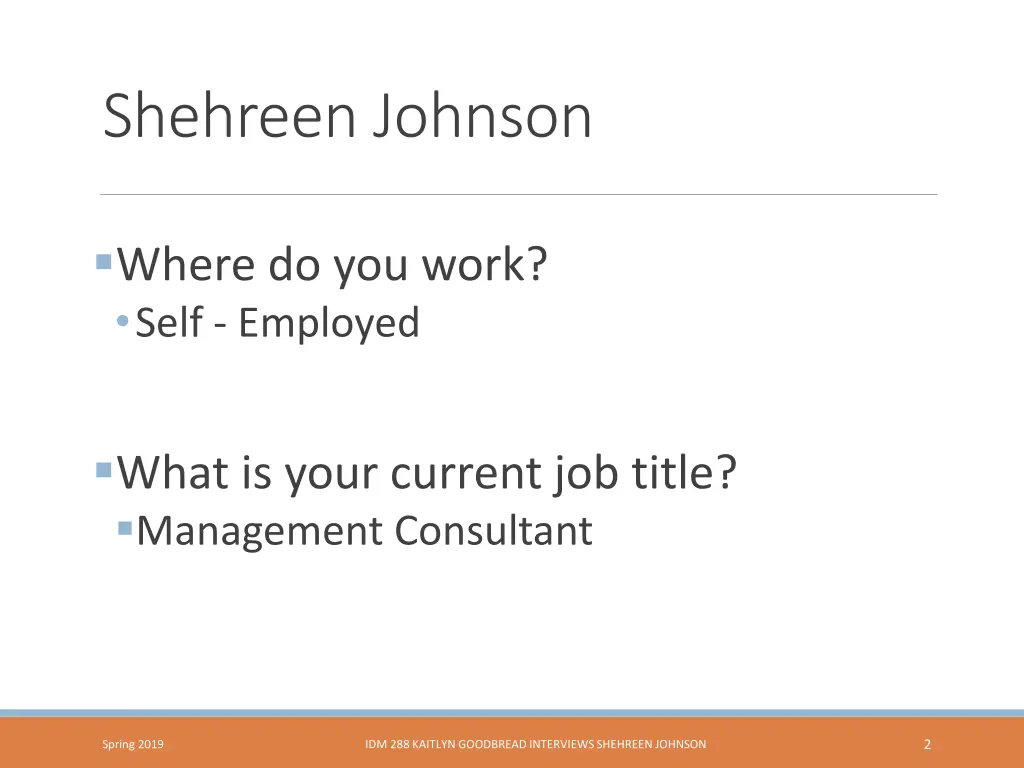 shehreen johnson