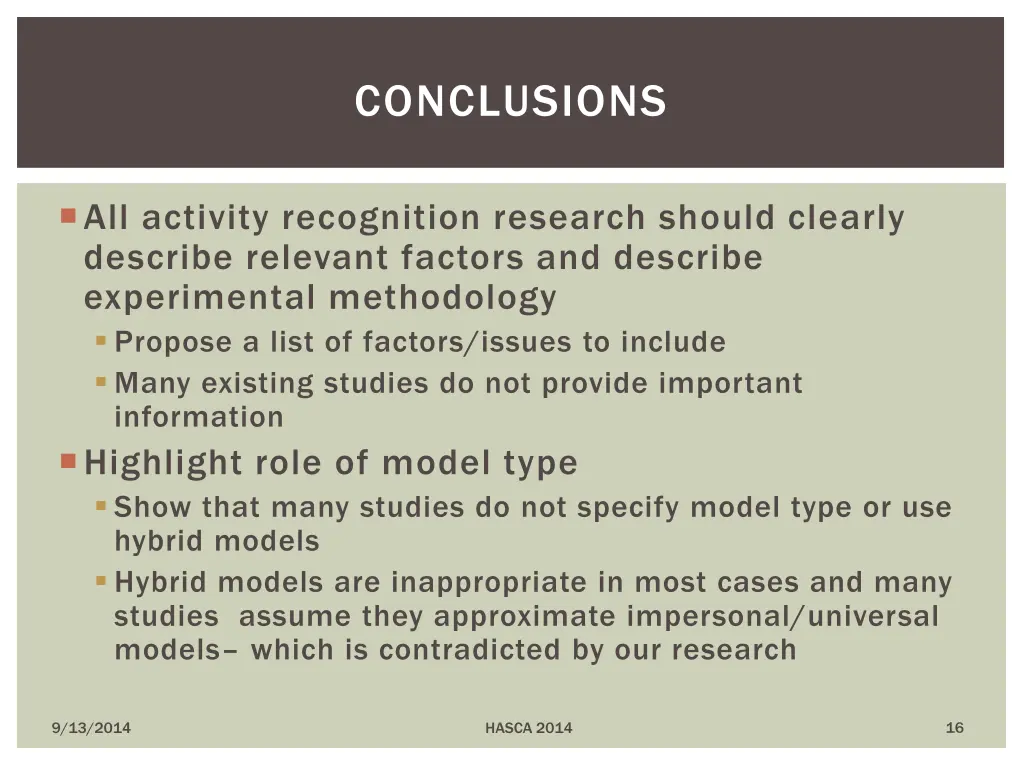 conclusions