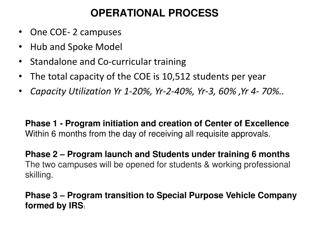 operational process