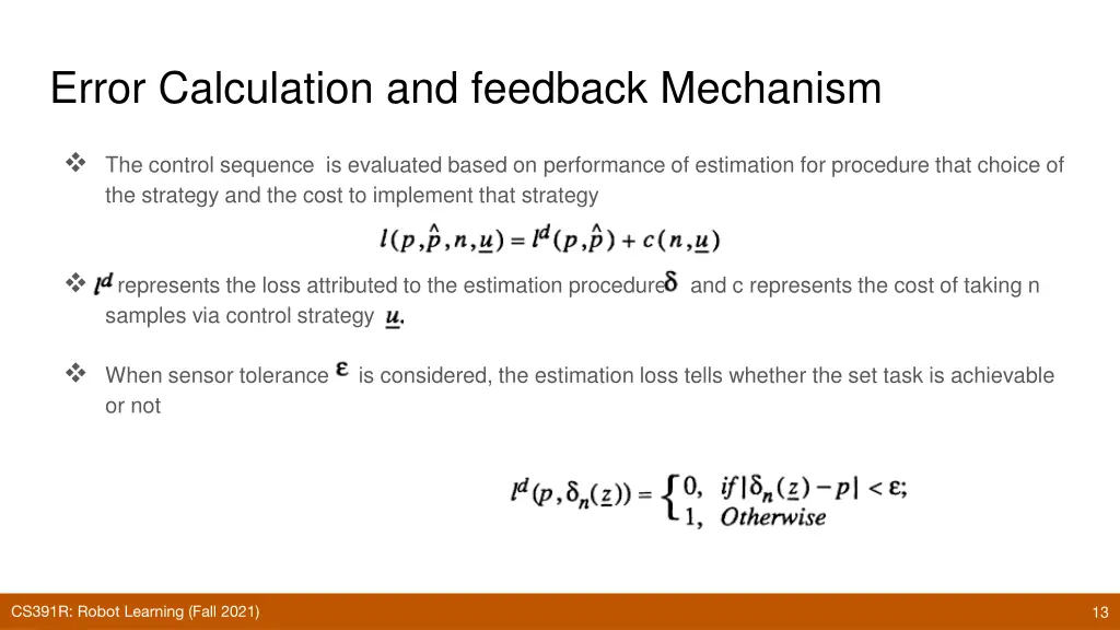 error calculation and feedback mechanism 1