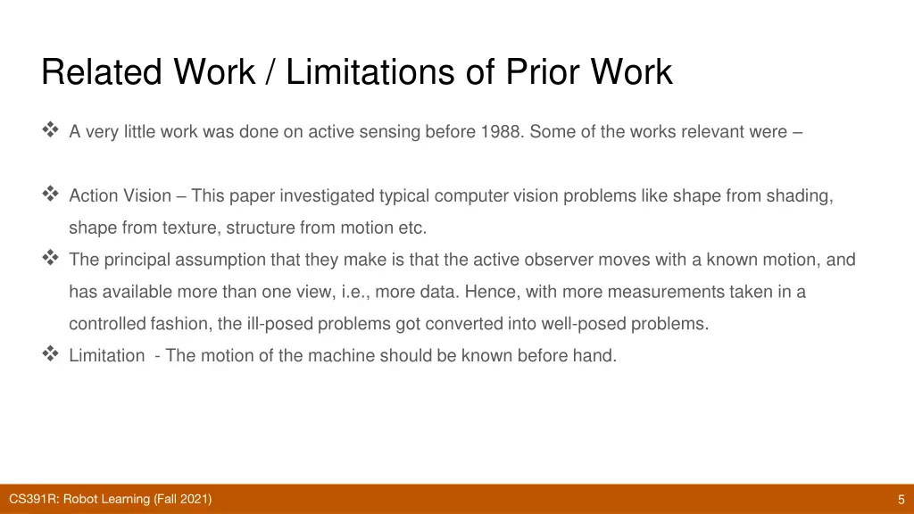 related work limitations of prior work