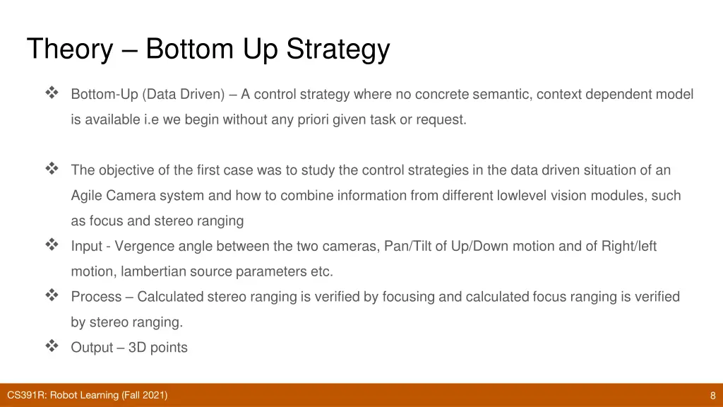 theory bottom up strategy