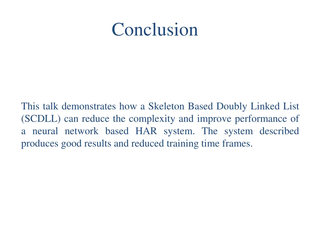 conclusion