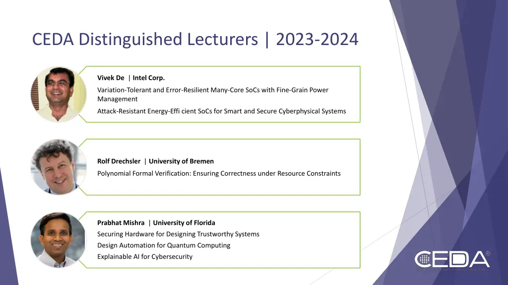 ceda distinguished lecturers 2023 2024
