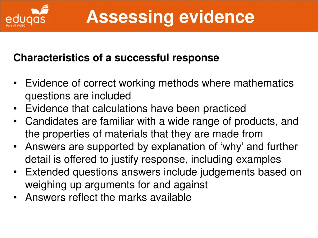 assessing evidence 11