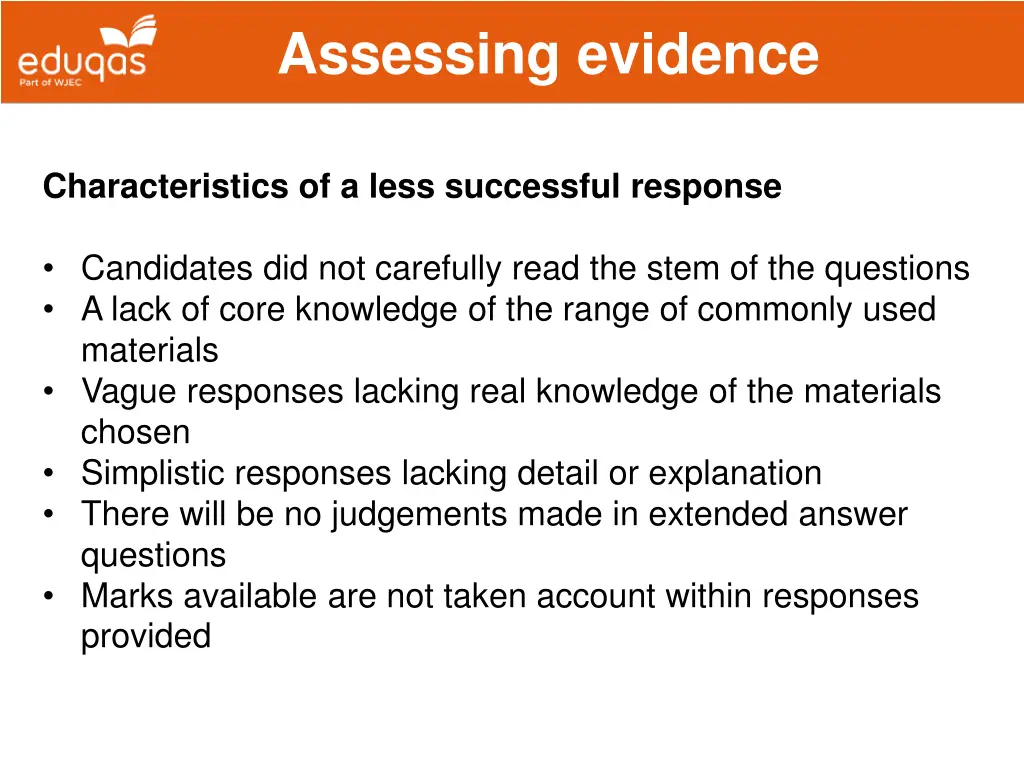 assessing evidence 12