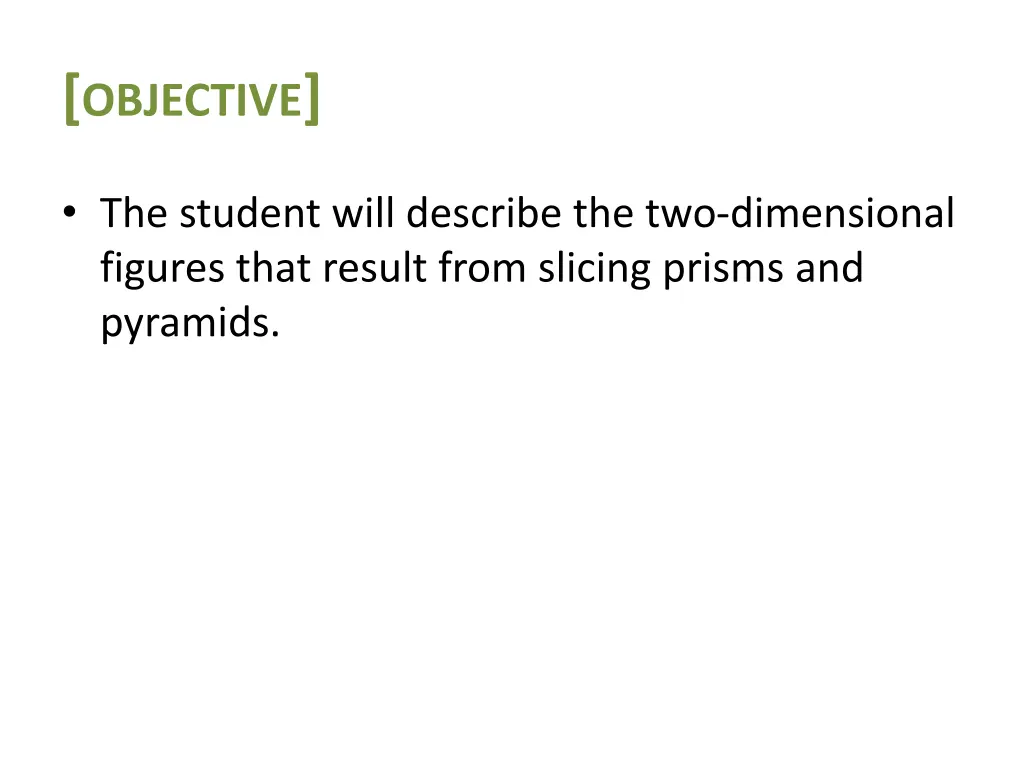objective