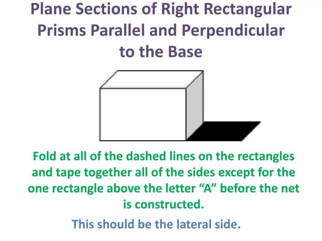 plane sections of right rectangular prisms 5
