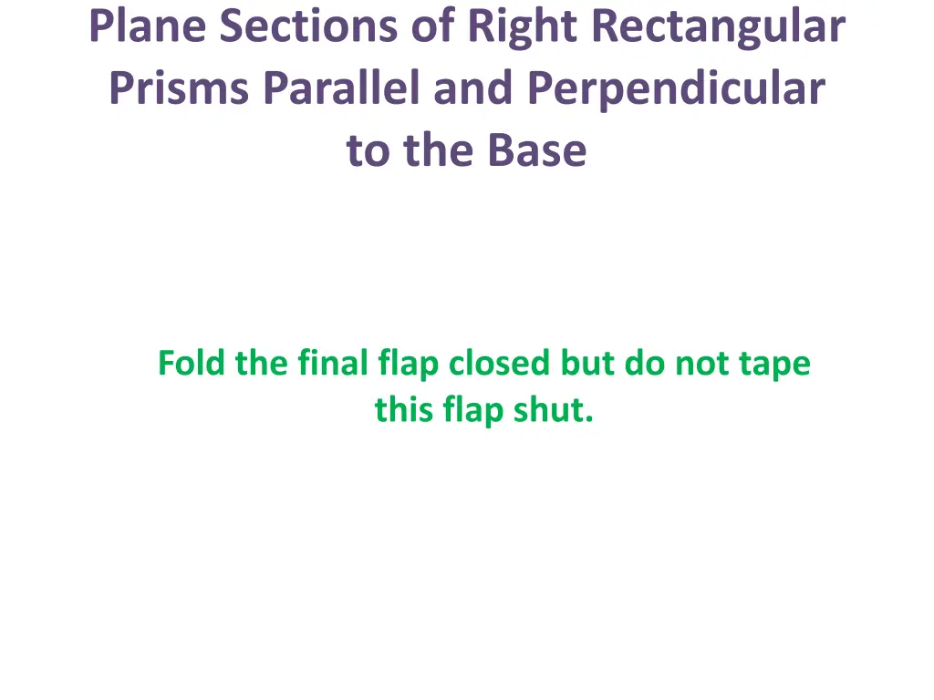 plane sections of right rectangular prisms 6