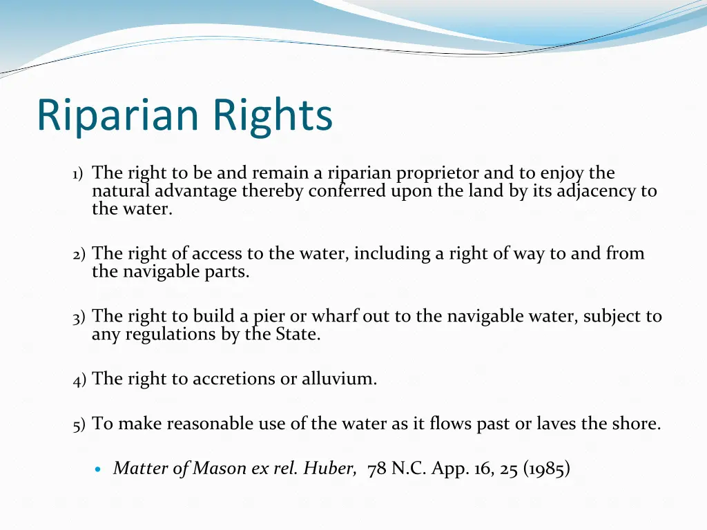 riparian rights