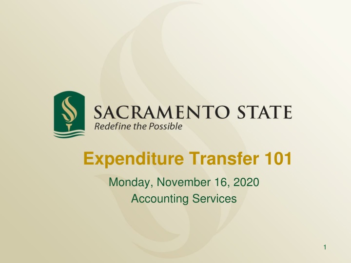 expenditure transfer 101