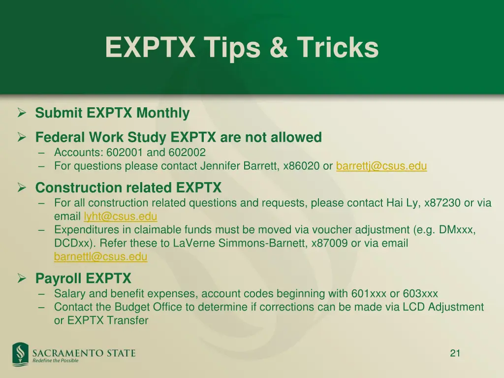 exptx tips tricks