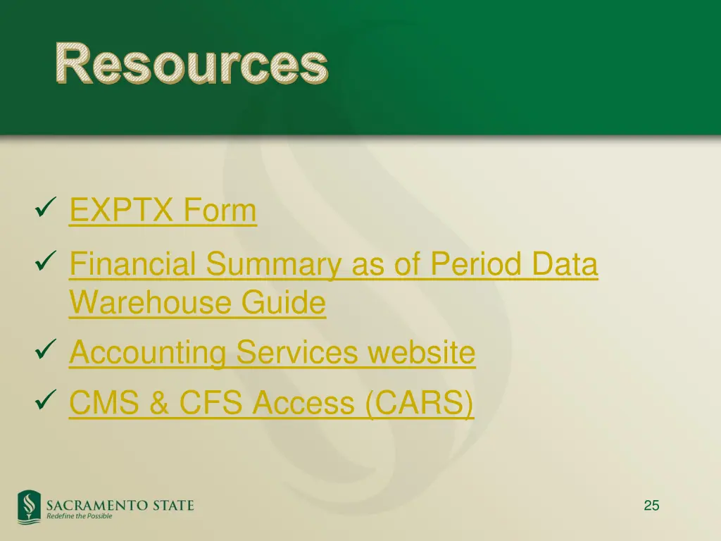 resources