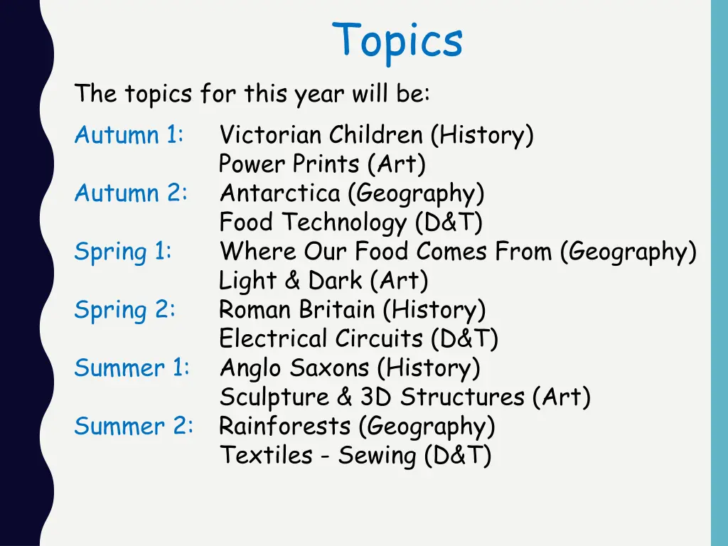 topics