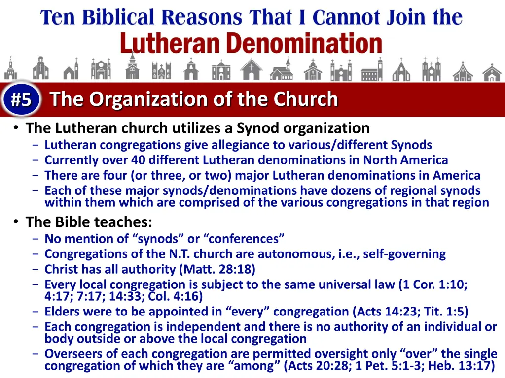 the organization of the church the lutheran