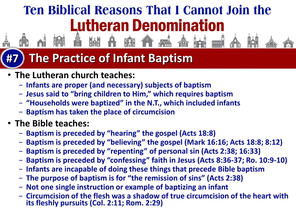 the practice of infant baptism the lutheran