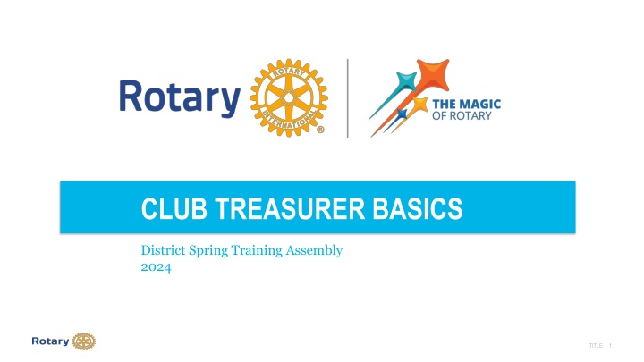 club treasurer basics