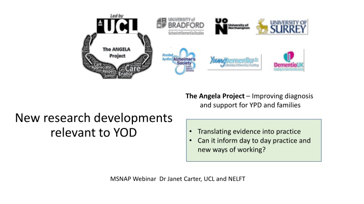 the angela project improving diagnosis