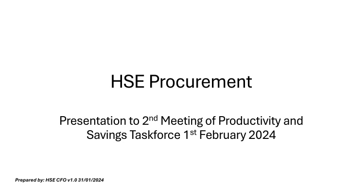 hse procurement