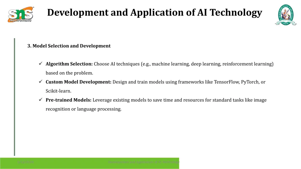 development and application of ai technology 2